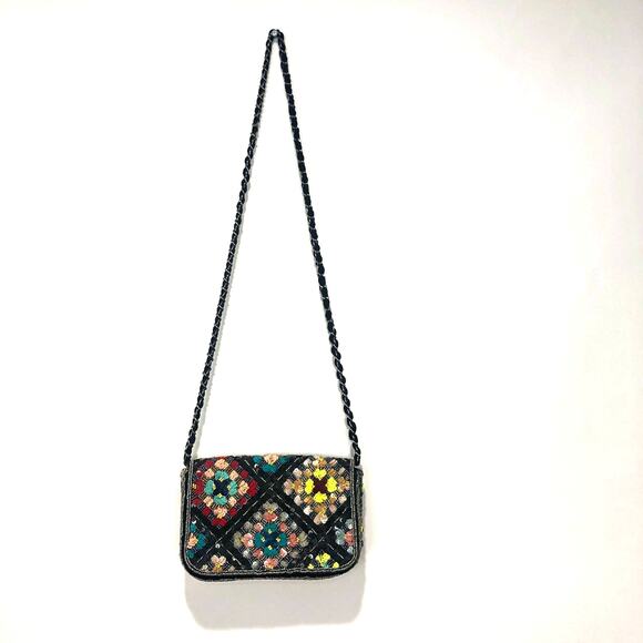 Anthropologie Sequin Embellished Clutch Multicolor - Picture 3 of 9